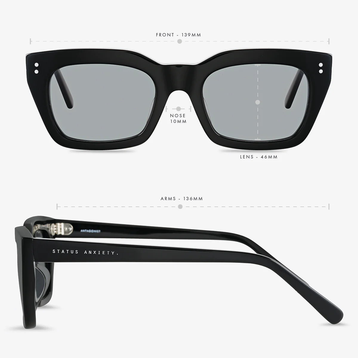 Antagonist Sunglasses - Black - Image 6
