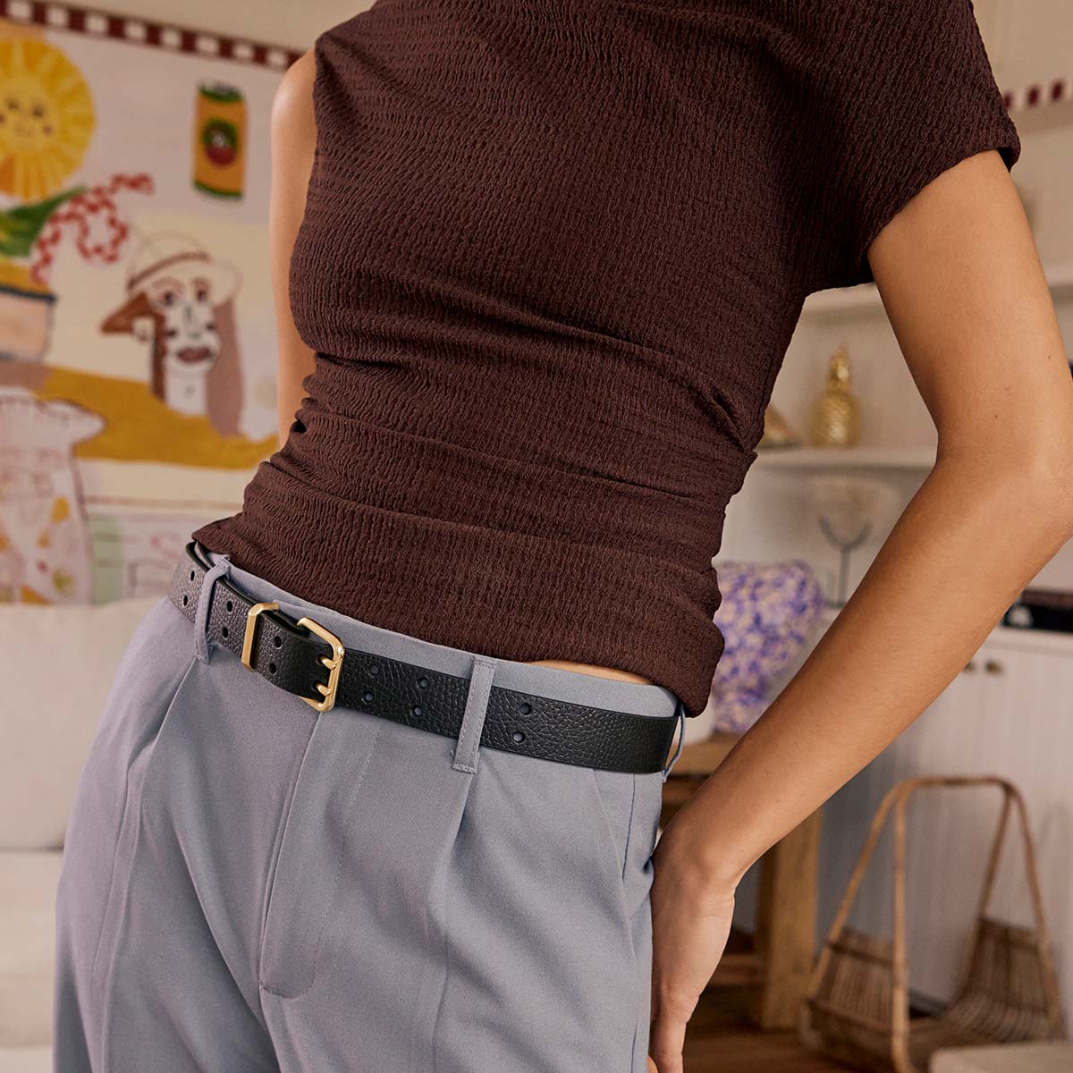 Barely Moving Belt - Black/Gold - Image 7