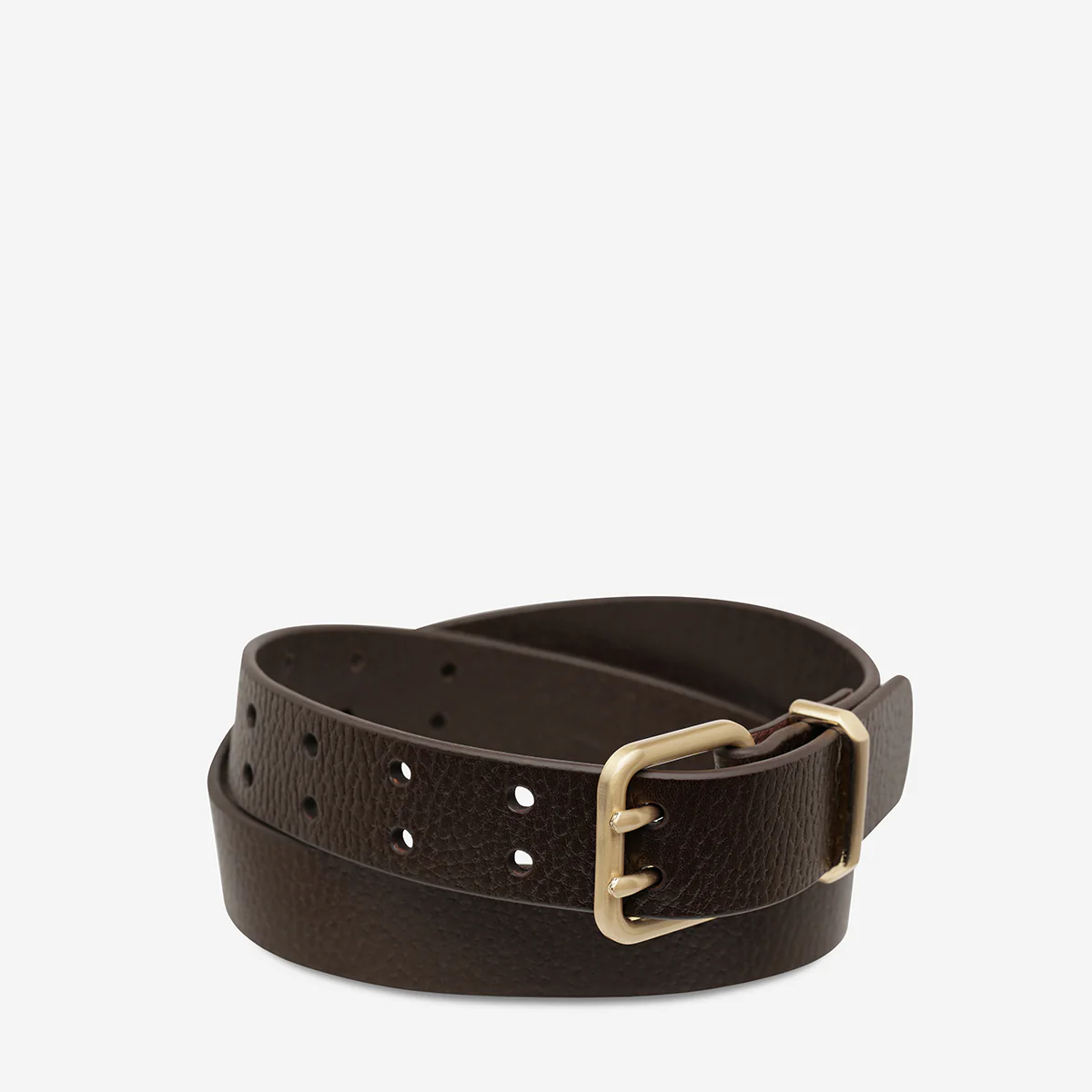 Barely Moving Belt - Choc/Gold - Image 3