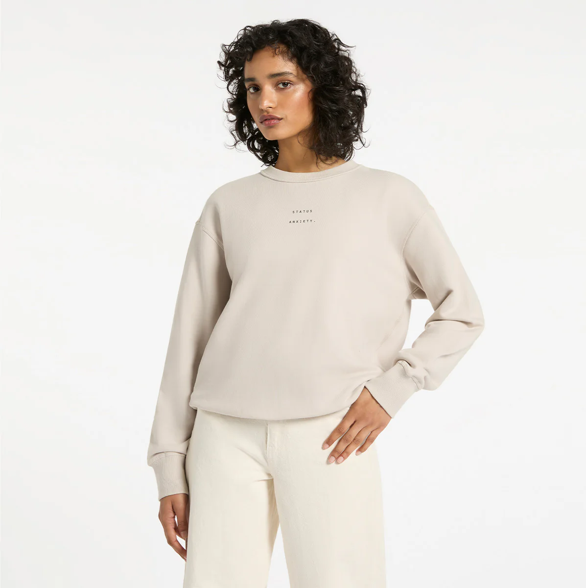 Could Be Nice Logo - Women's Classic Crew / Dove Grey - Image 2