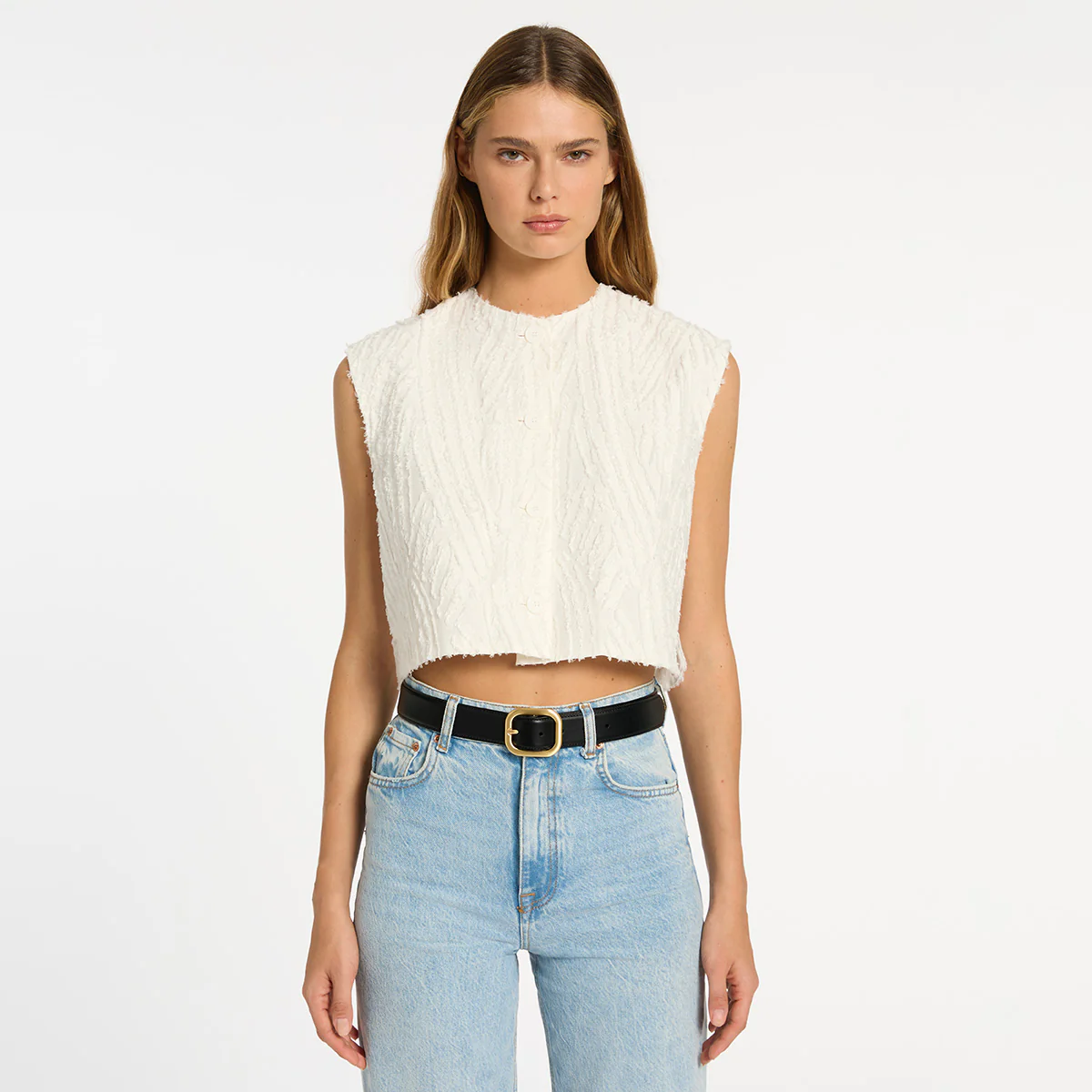 Falling Quiet Belt - Black Nappa/Gold - Image 8