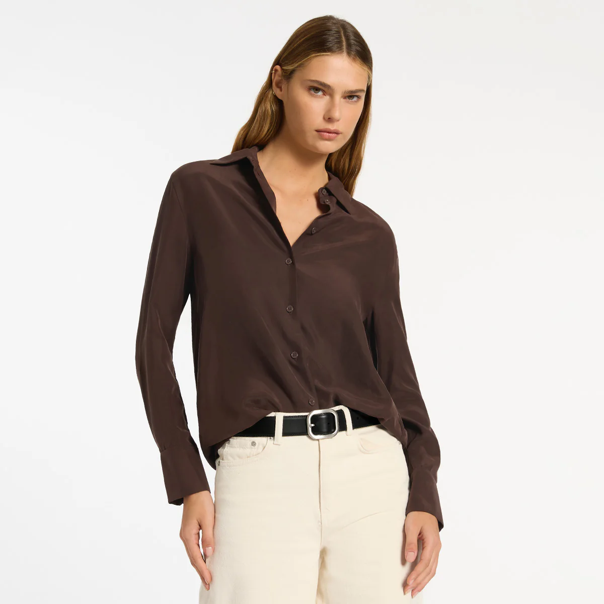 Falling Quiet Belt - Black Nappa/Silver - Image 8