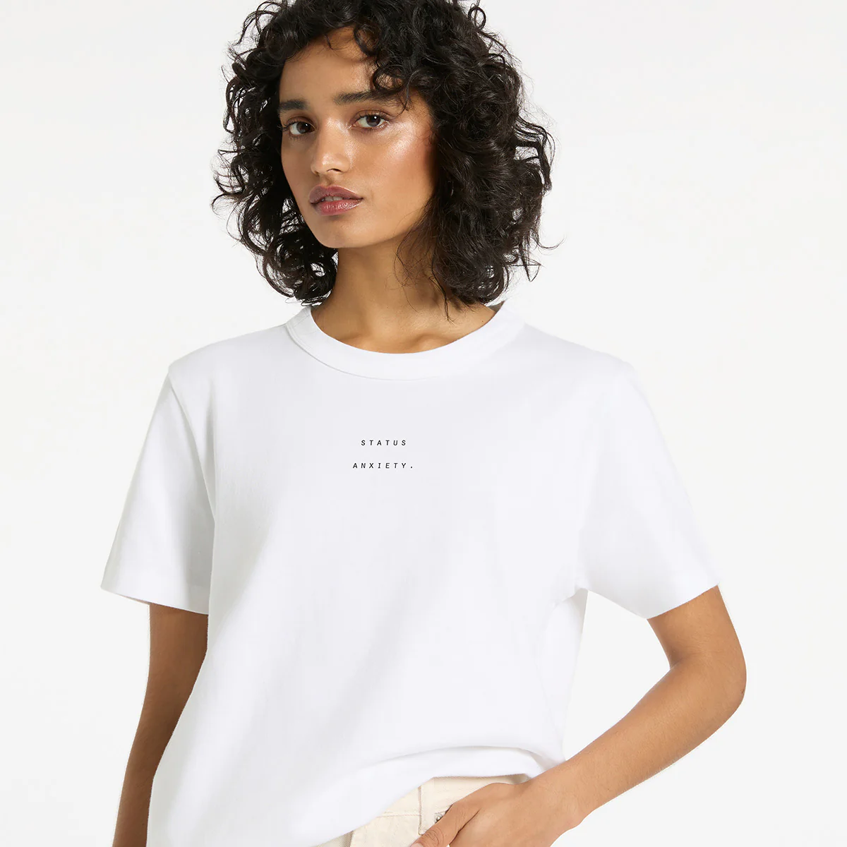 Feels Right Logo - Women's Tee / Off White - Image 2