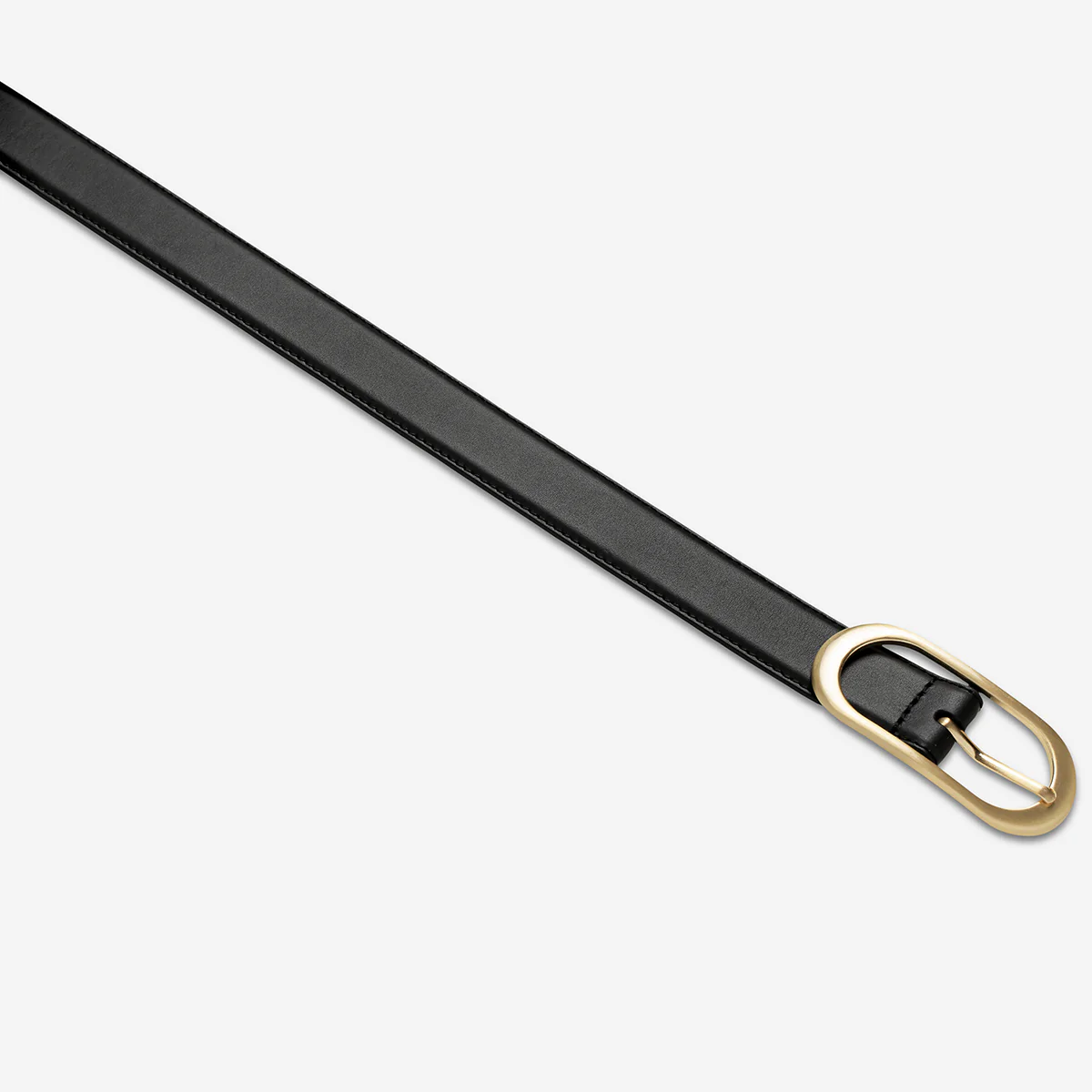 Final Loop Belt - Black Nappa/Gold - Image 4