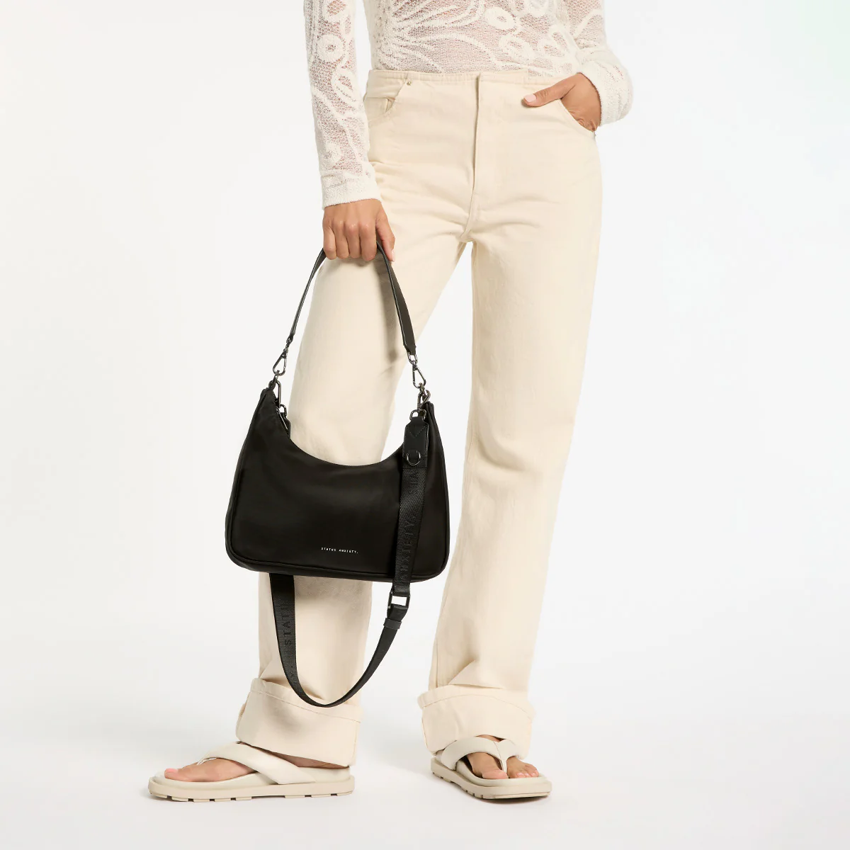 Fleur Recycled Bag - Black - Image 10