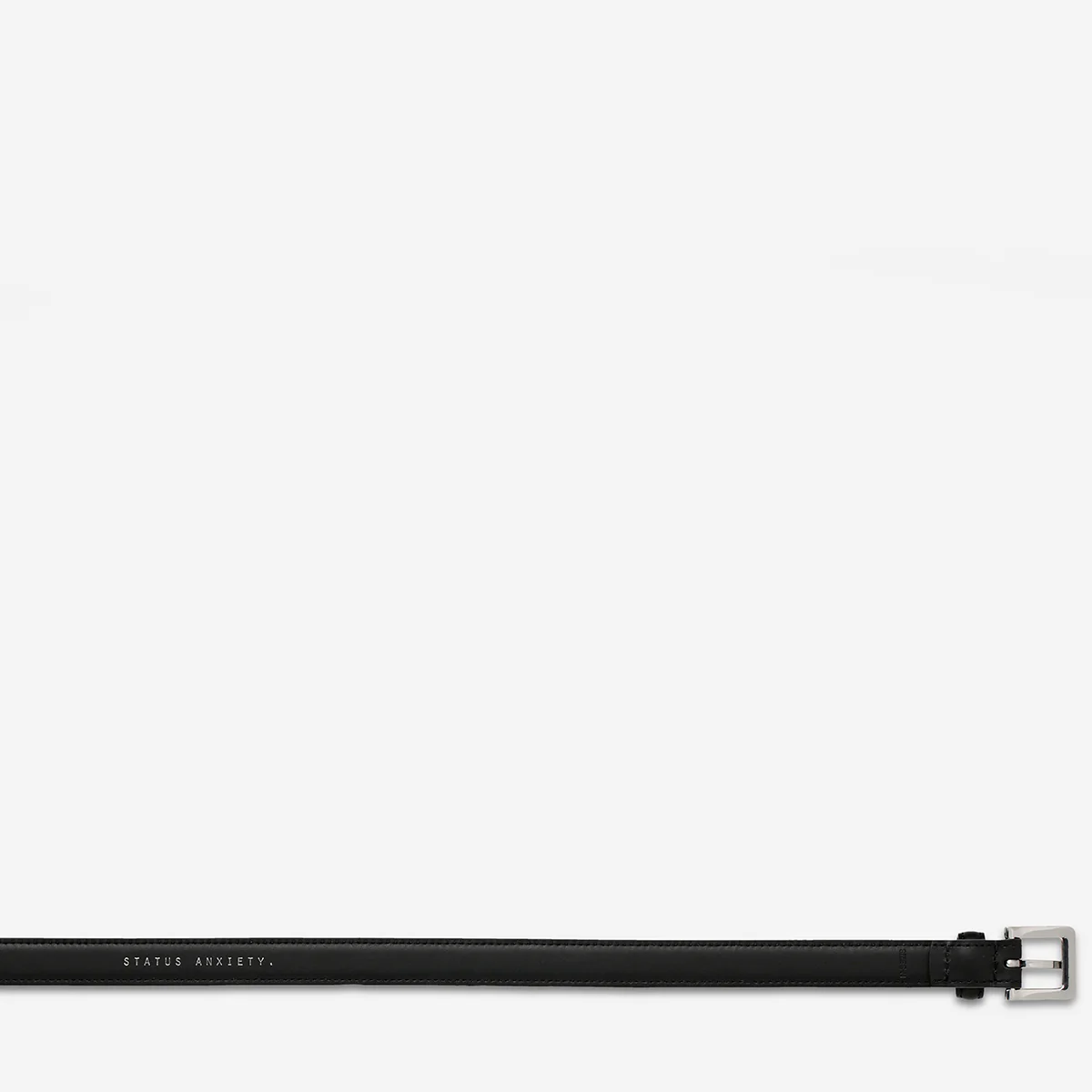 In Your Eyes Belt - Black Nappa/Silver - Image 6