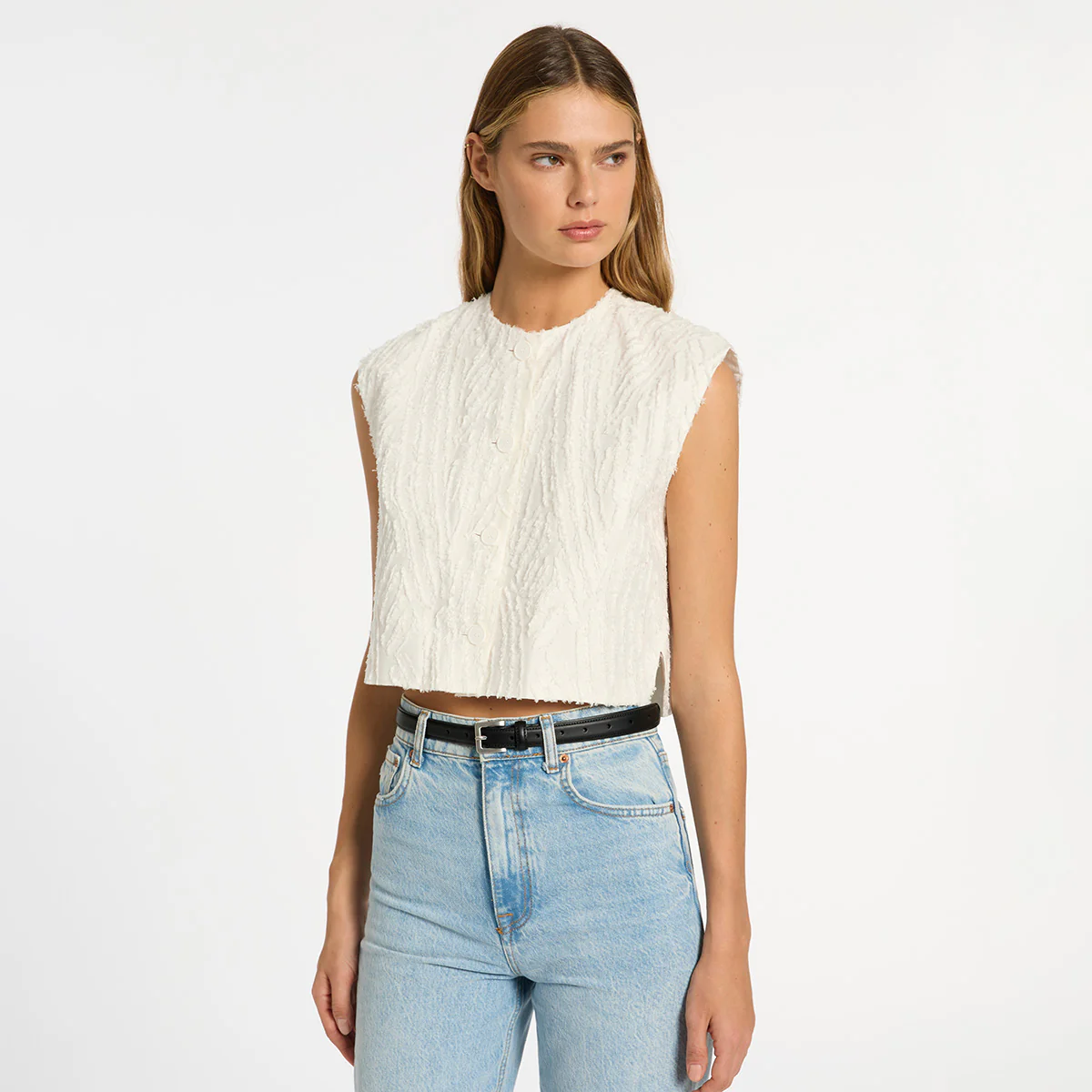 In Your Eyes Belt - Black Nappa/Silver - Image 8