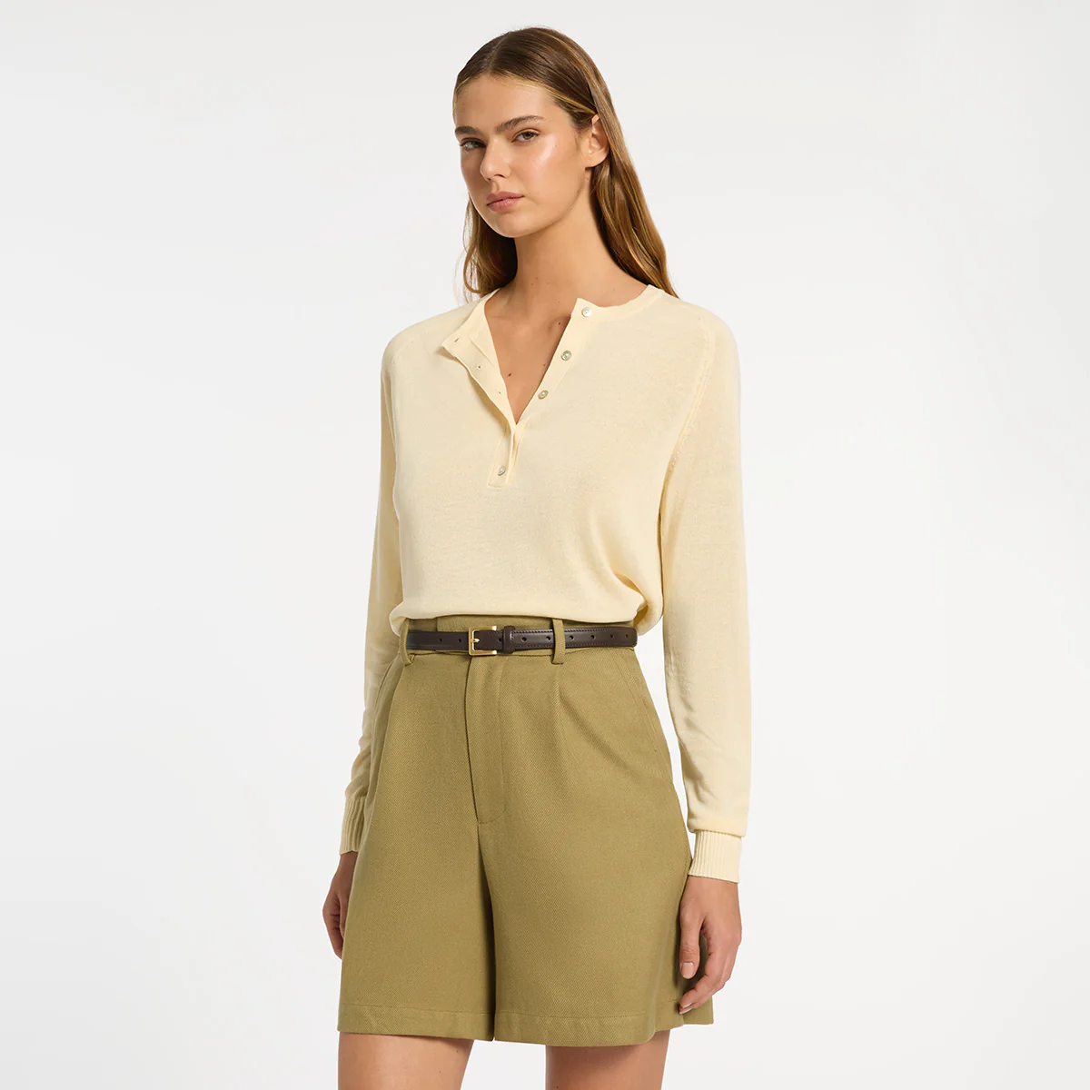 In Your Eyes Belt - Choc Nappa/Gold - Image 2