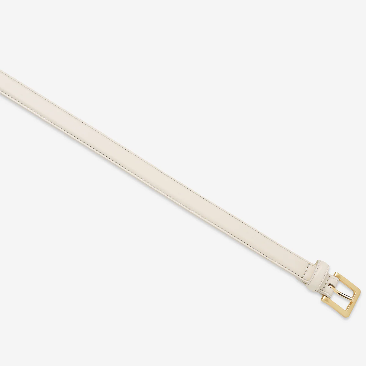 In Your Eyes Belt - Ivory Nappa/Gold - Image 4