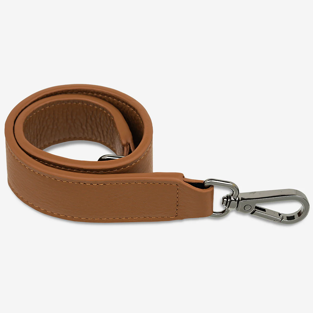 Leather Strap Short - Camel - Image 2