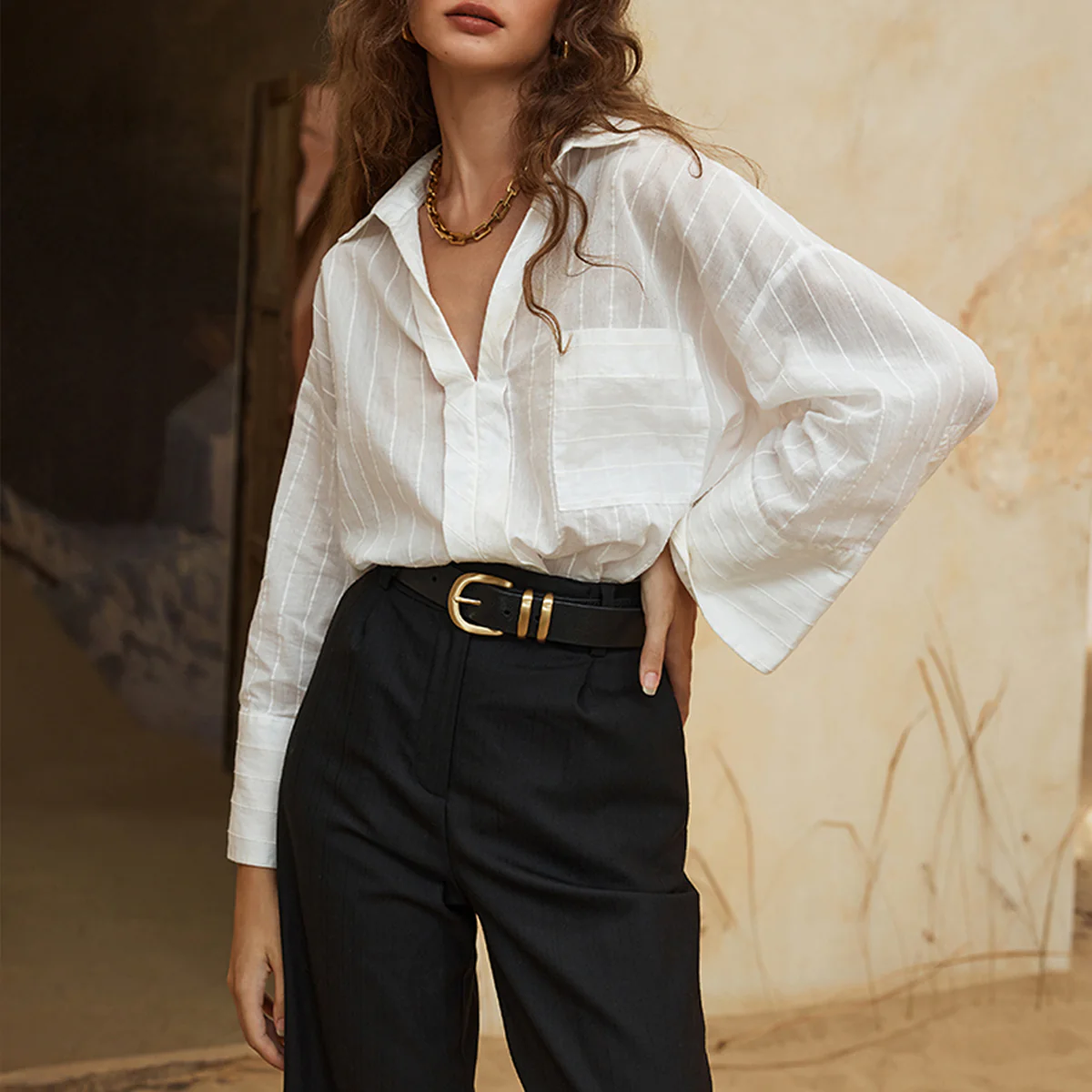 Let It Be Belt - Black/Gold - Image 7