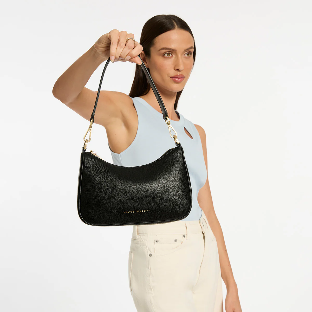 Look Both Ways Bag - Black/Brushed Gold - Image 2