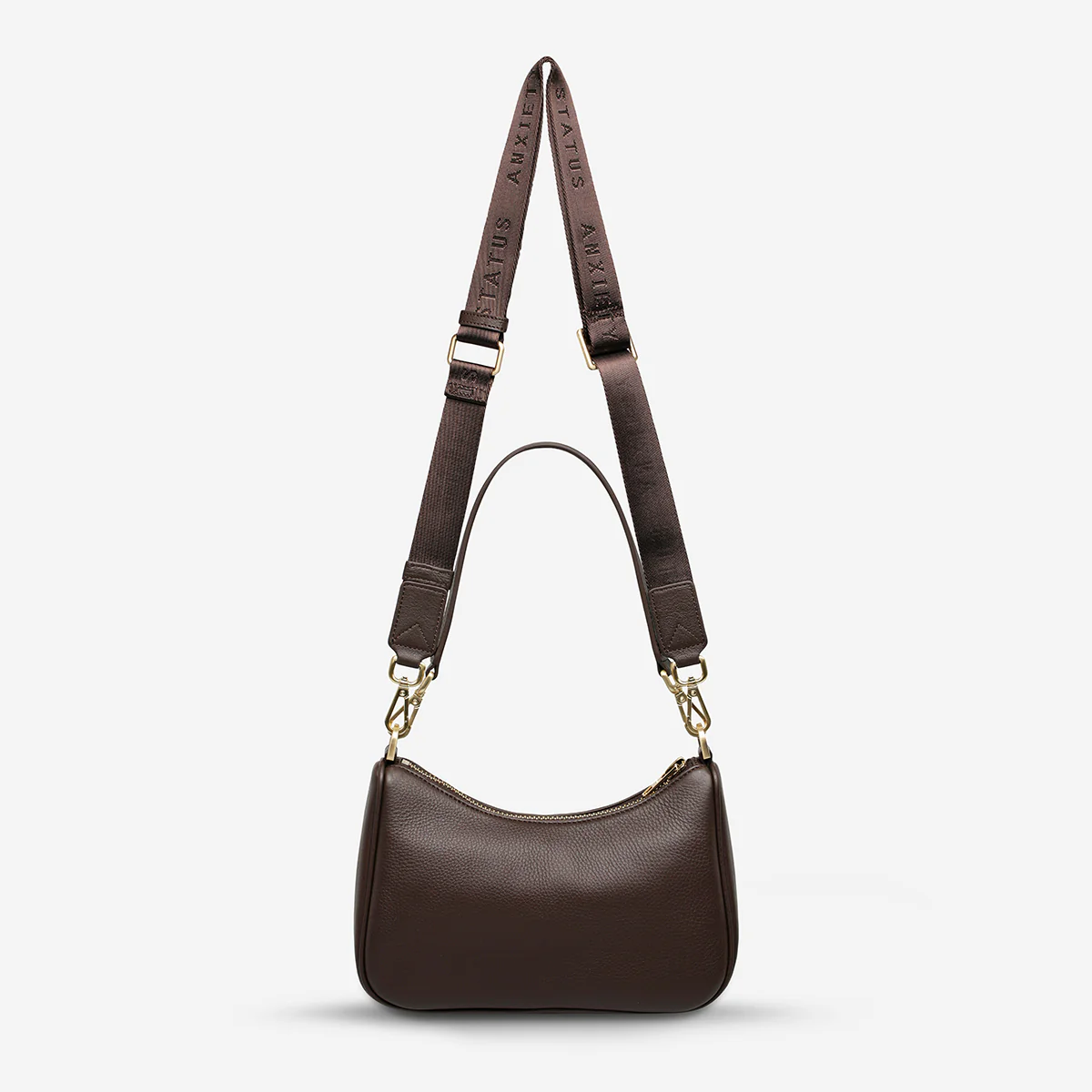 Look Both Ways Bag - Cocoa/Brushed Gold - Image 8
