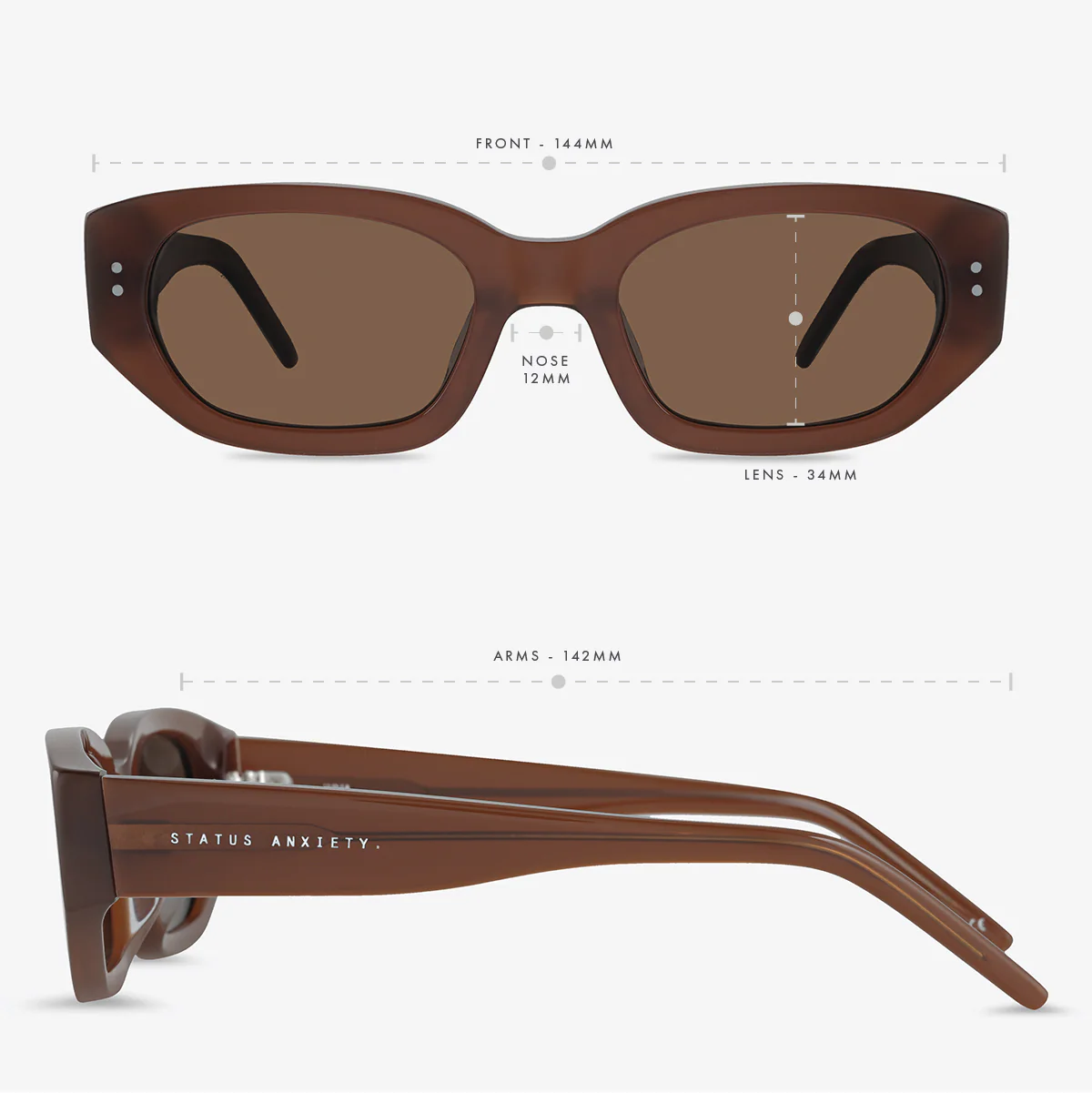 Luna Sunglasses - Brown - Image 6