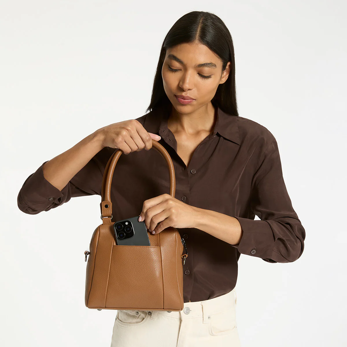 Mini Mountains Bag - Camel - Image 10
