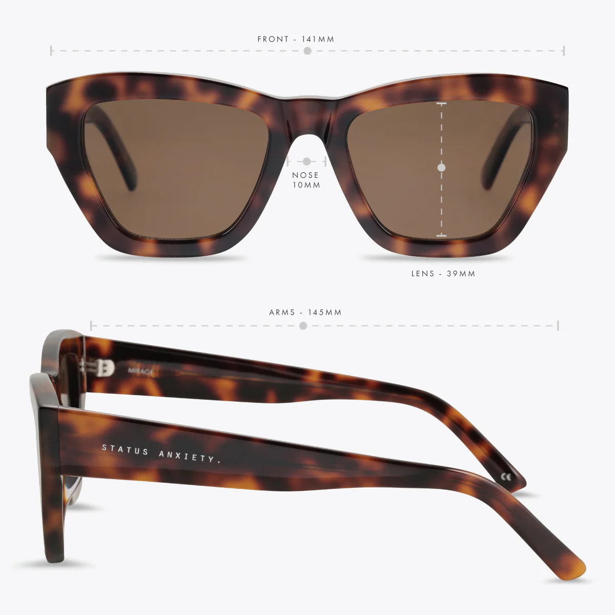 Mirage Sunglasses - Brown Tort - Image 6