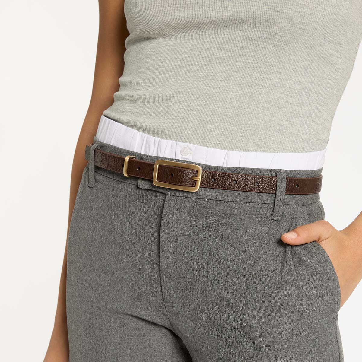 Muse Belt - Choc/Gold - Image 8