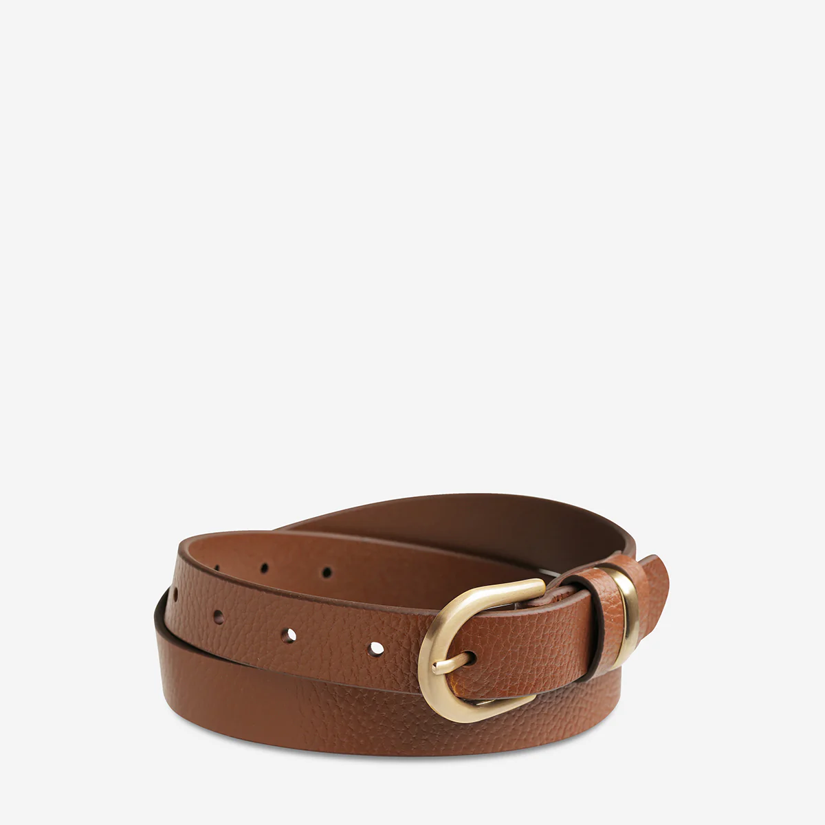 Over And Over Belt - Tan/Gold - Image 3