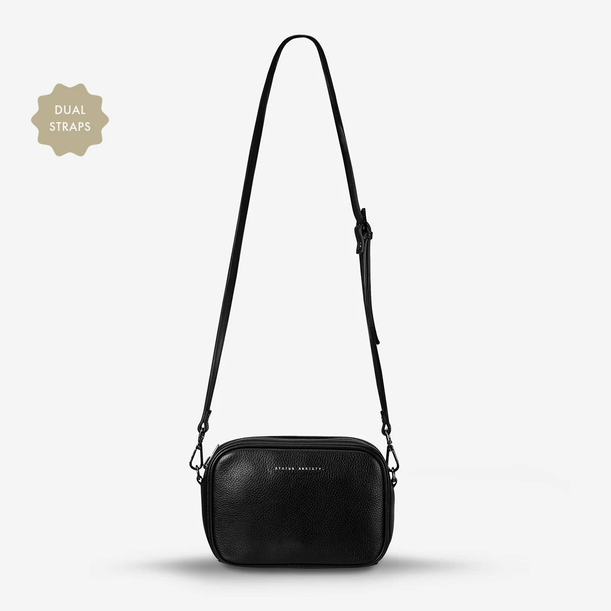 Plunder Bag With Dual Straps - Black - Image 3