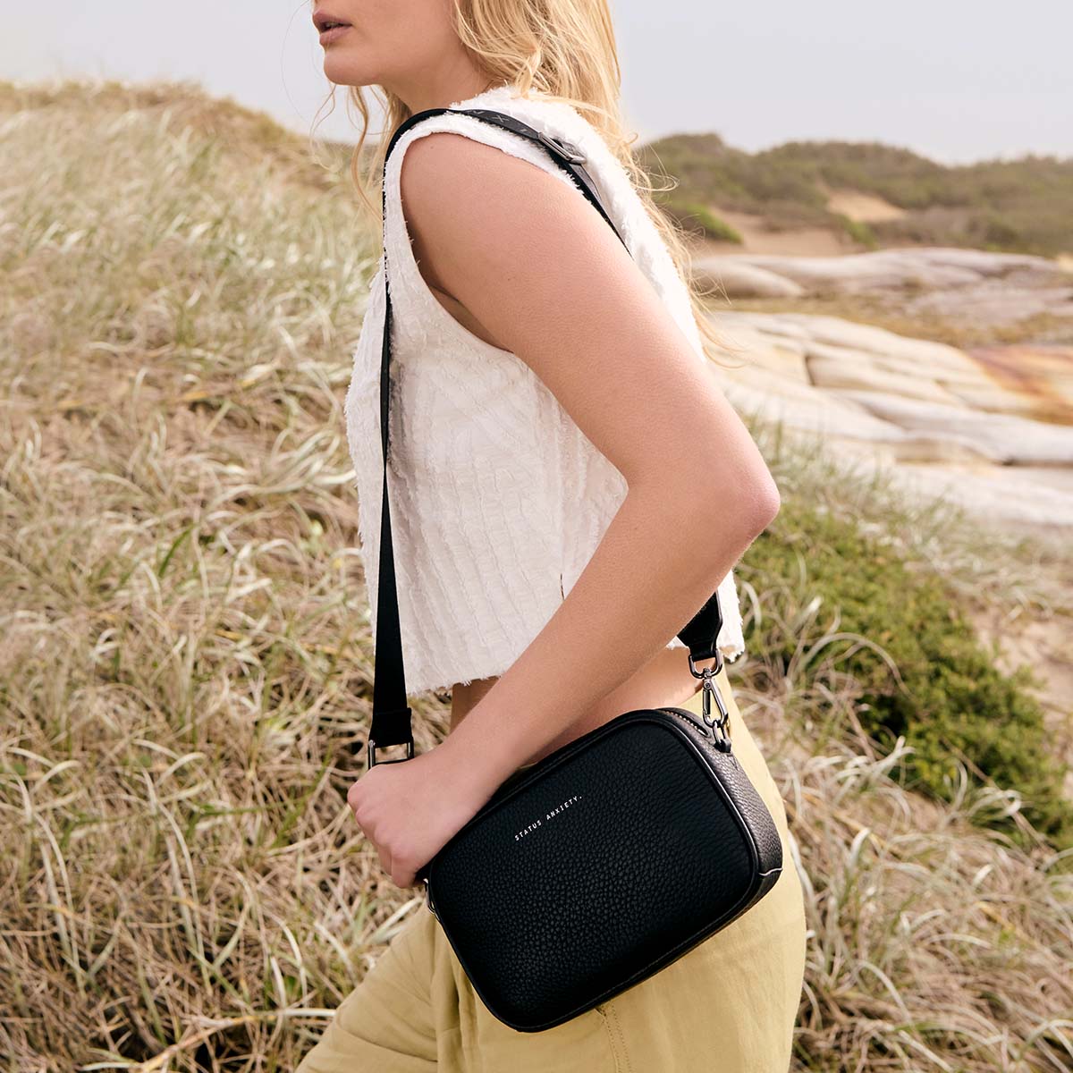 Plunder Bag With Dual Straps - Black - Image 11