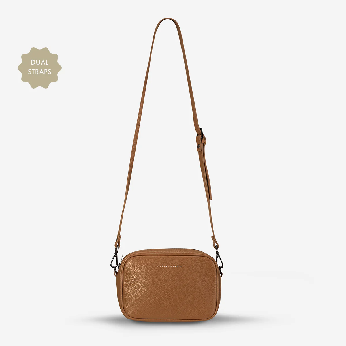 Plunder Bag With Dual Straps - Camel - Image 3