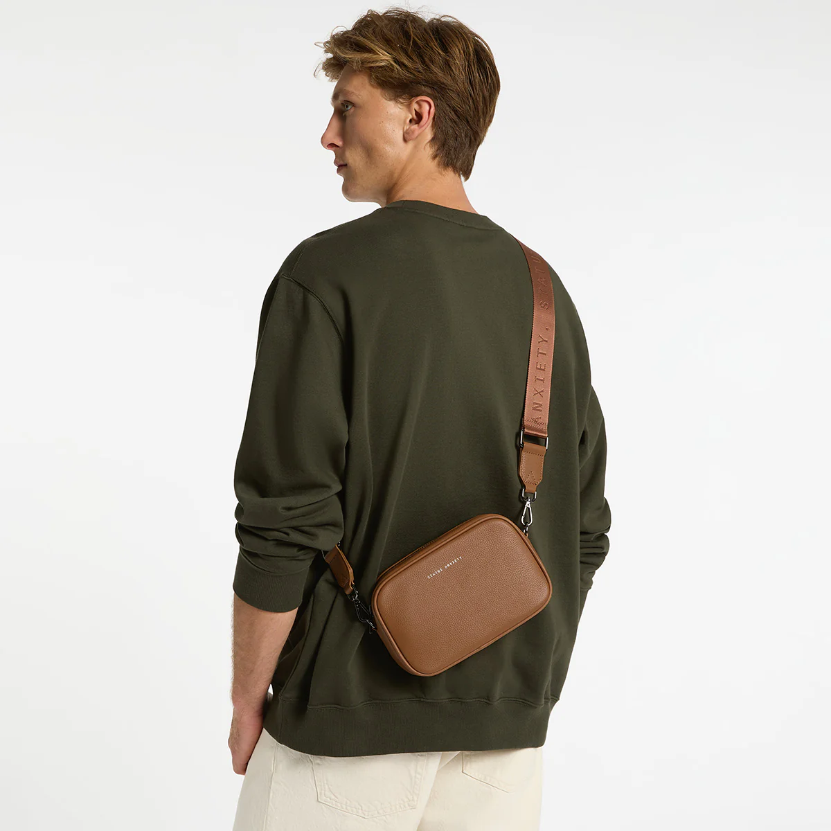 Plunder Bag With Dual Straps - Camel - Image 12