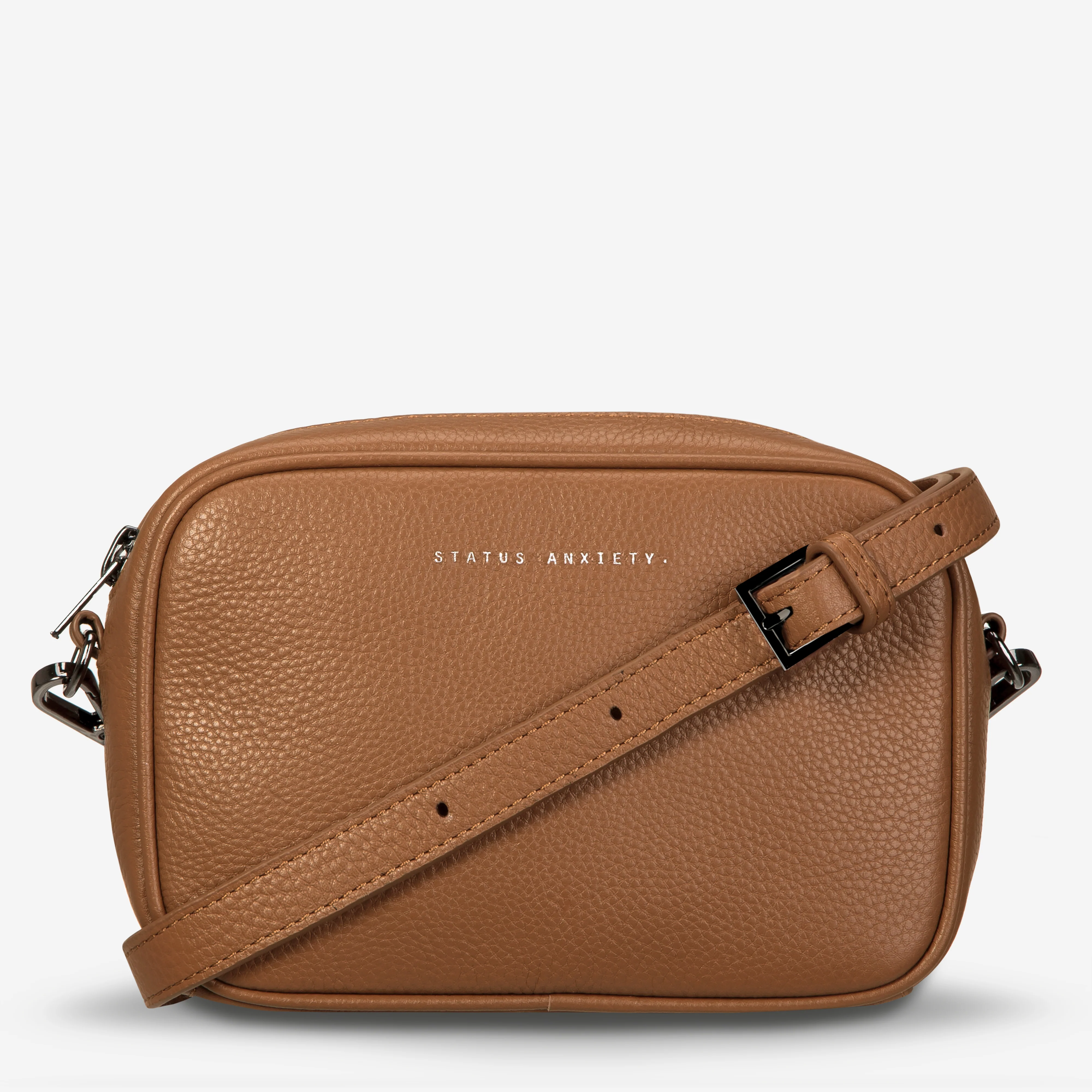 Plunder Bag With Dual Straps - Camel - Image 4
