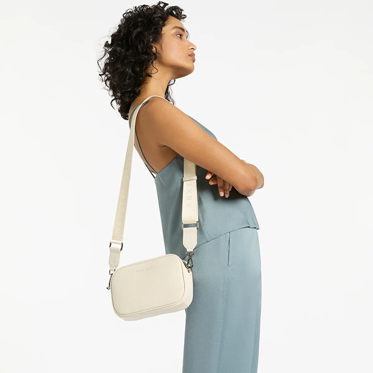 Plunder Bag With Dual Straps - Chalk - Image 12