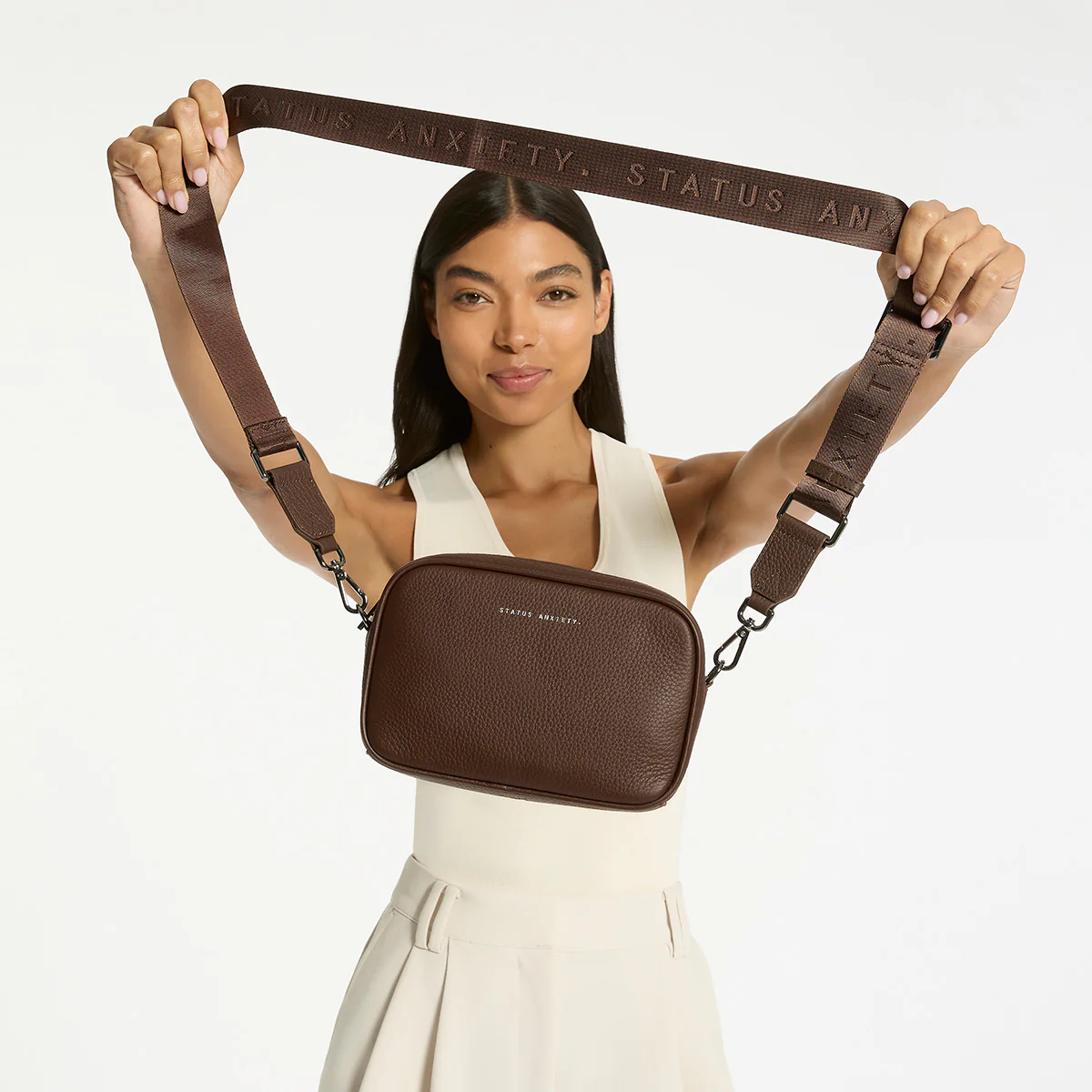 Plunder Bag With Dual Straps - Cocoa - Image 10