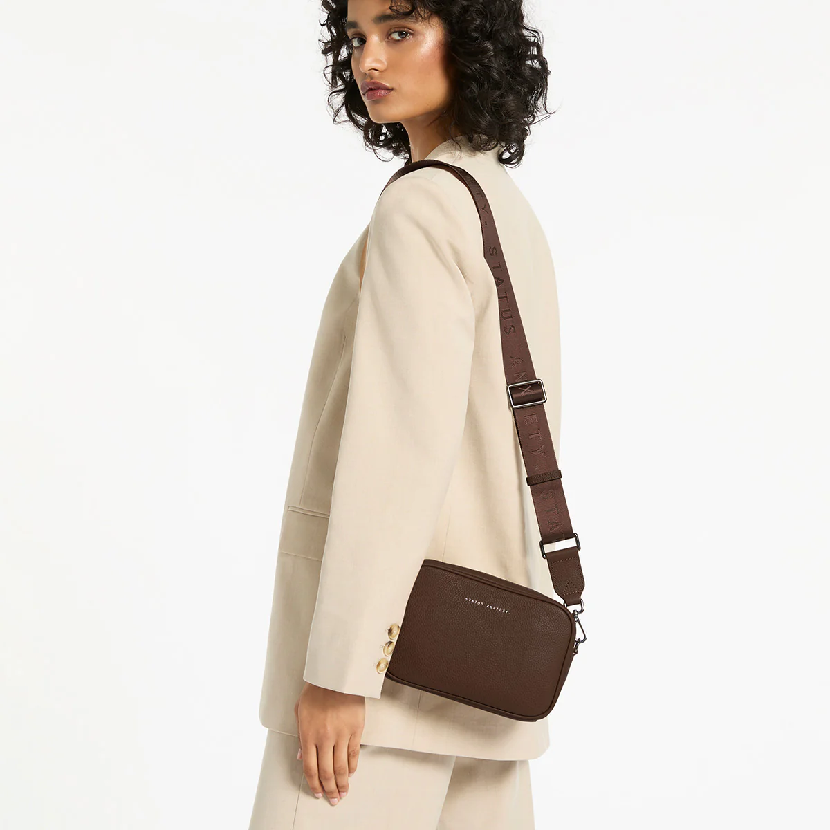 Plunder Bag With Dual Straps - Cocoa - Image 13