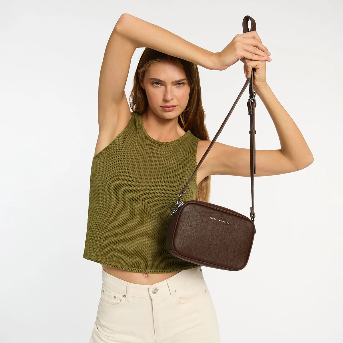 Plunder Bag With Dual Straps - Cocoa - Image 16