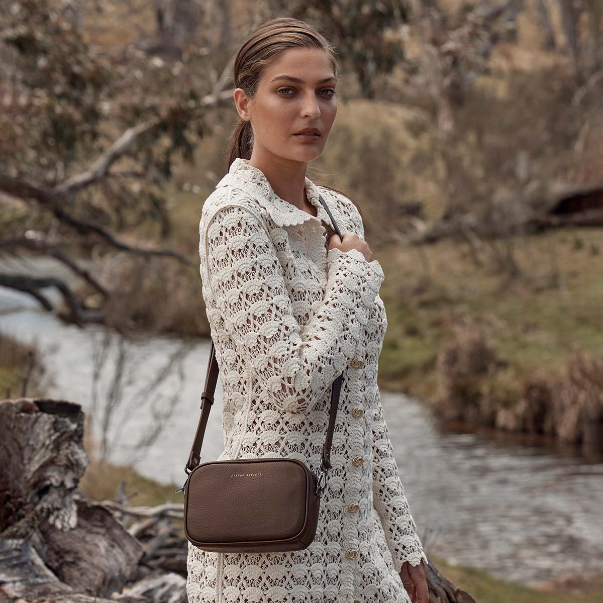 Plunder Bag With Dual Straps - Cocoa - Image 9