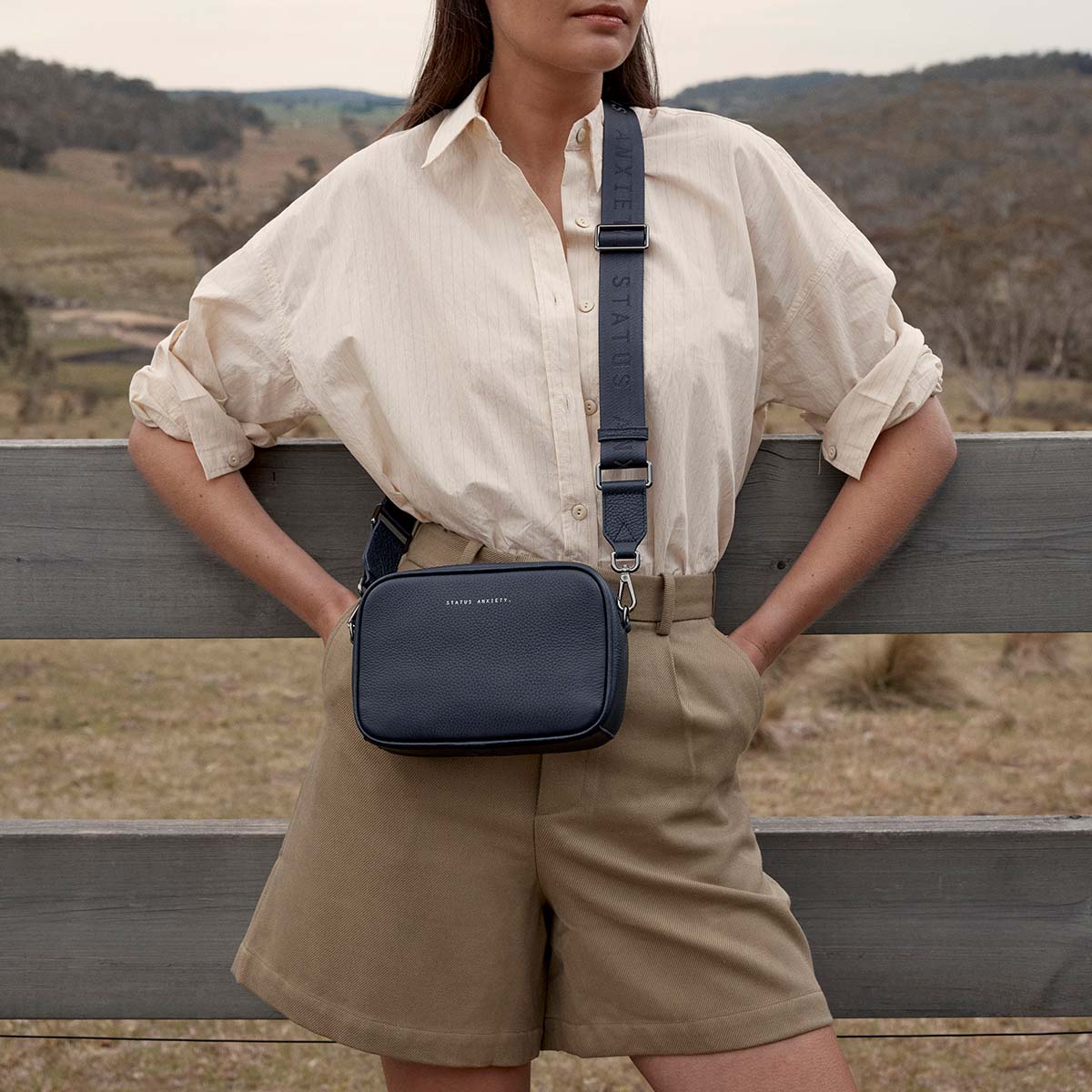Plunder Bag With Dual Straps - Midnight Blue - Image 8