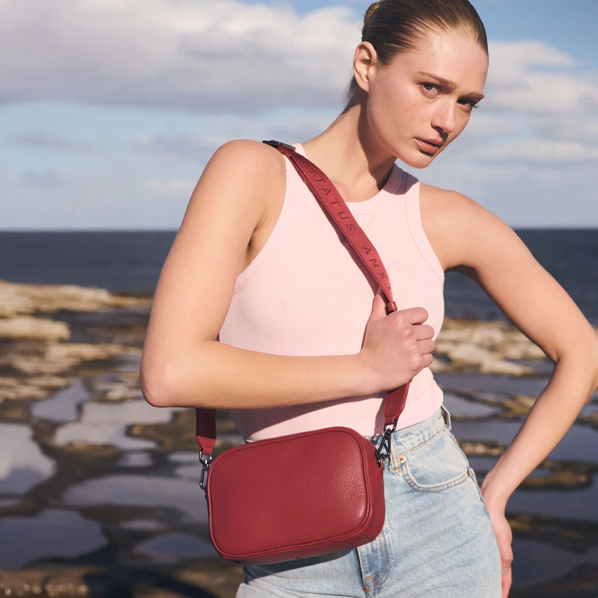 Plunder Bag With Dual Straps - Rouge - Image 10