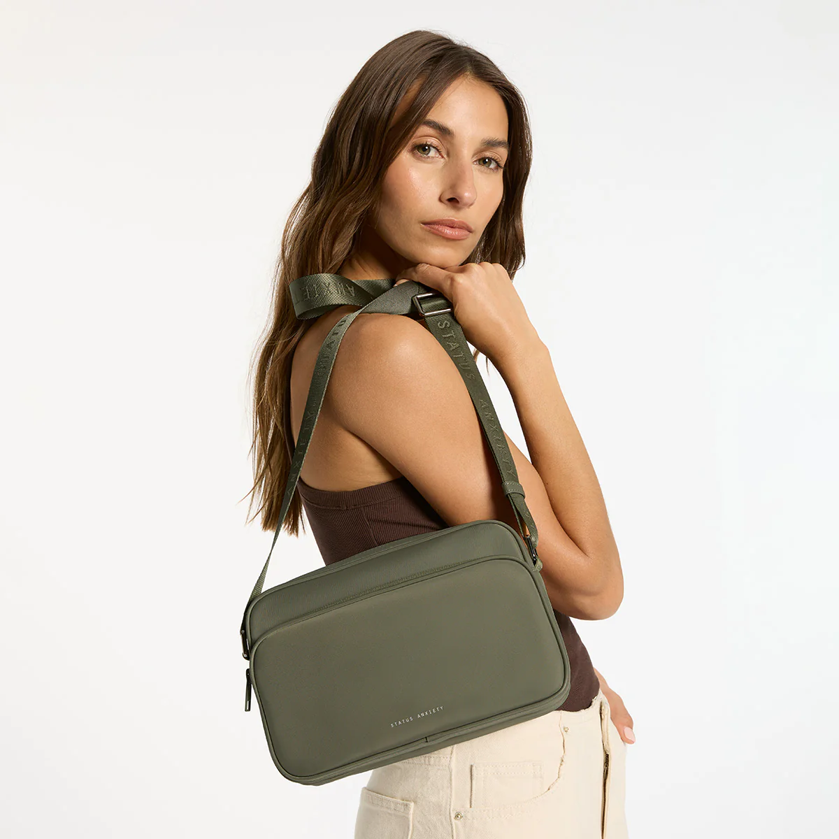 Rani Recycled Bag - Olive - Image 2
