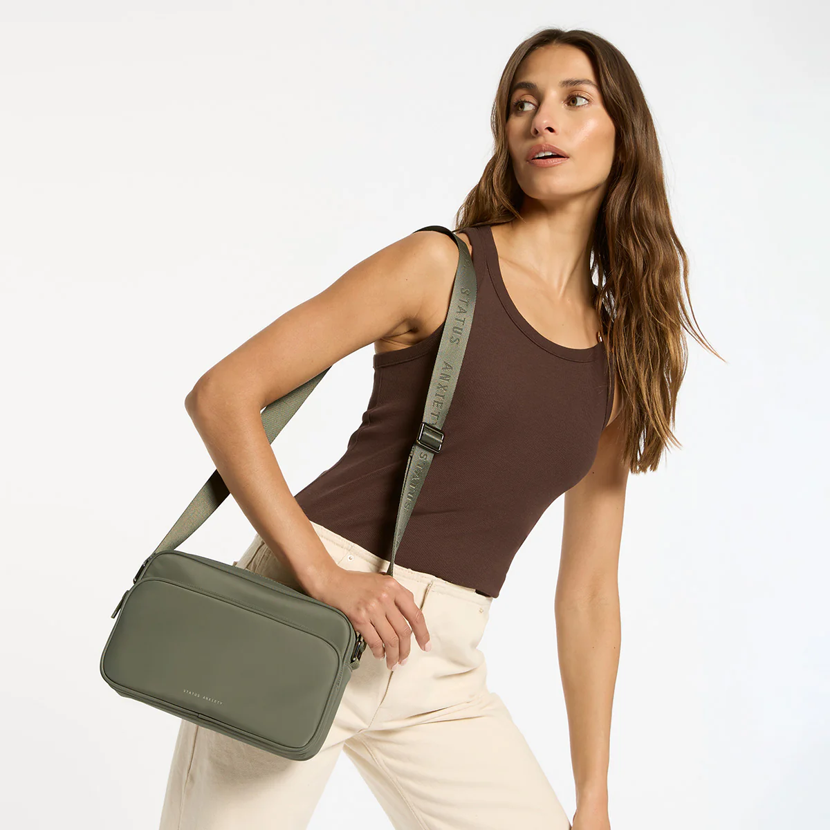 Rani Recycled Bag - Olive - Image 8