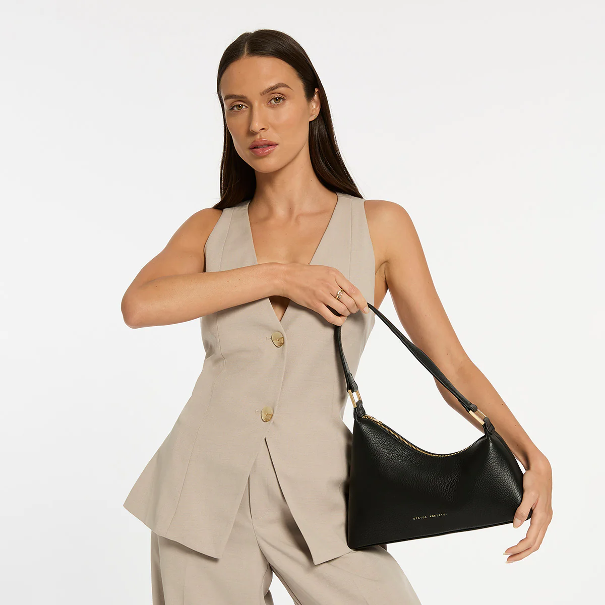 Reverie Bag - Black/Brushed Gold - Image 8