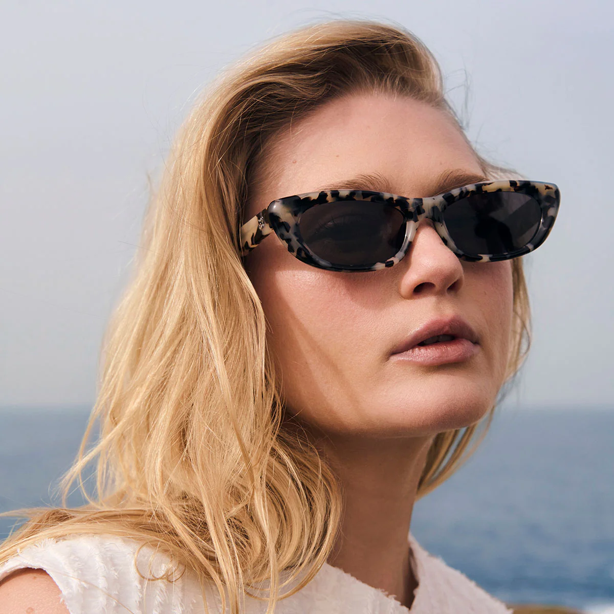 Sidelines Sunglasses - White Tort - Image 7