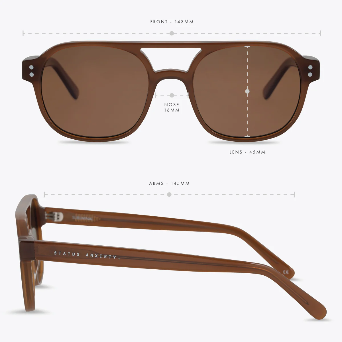 Subliminal Sunglasses - Brown - Image 6