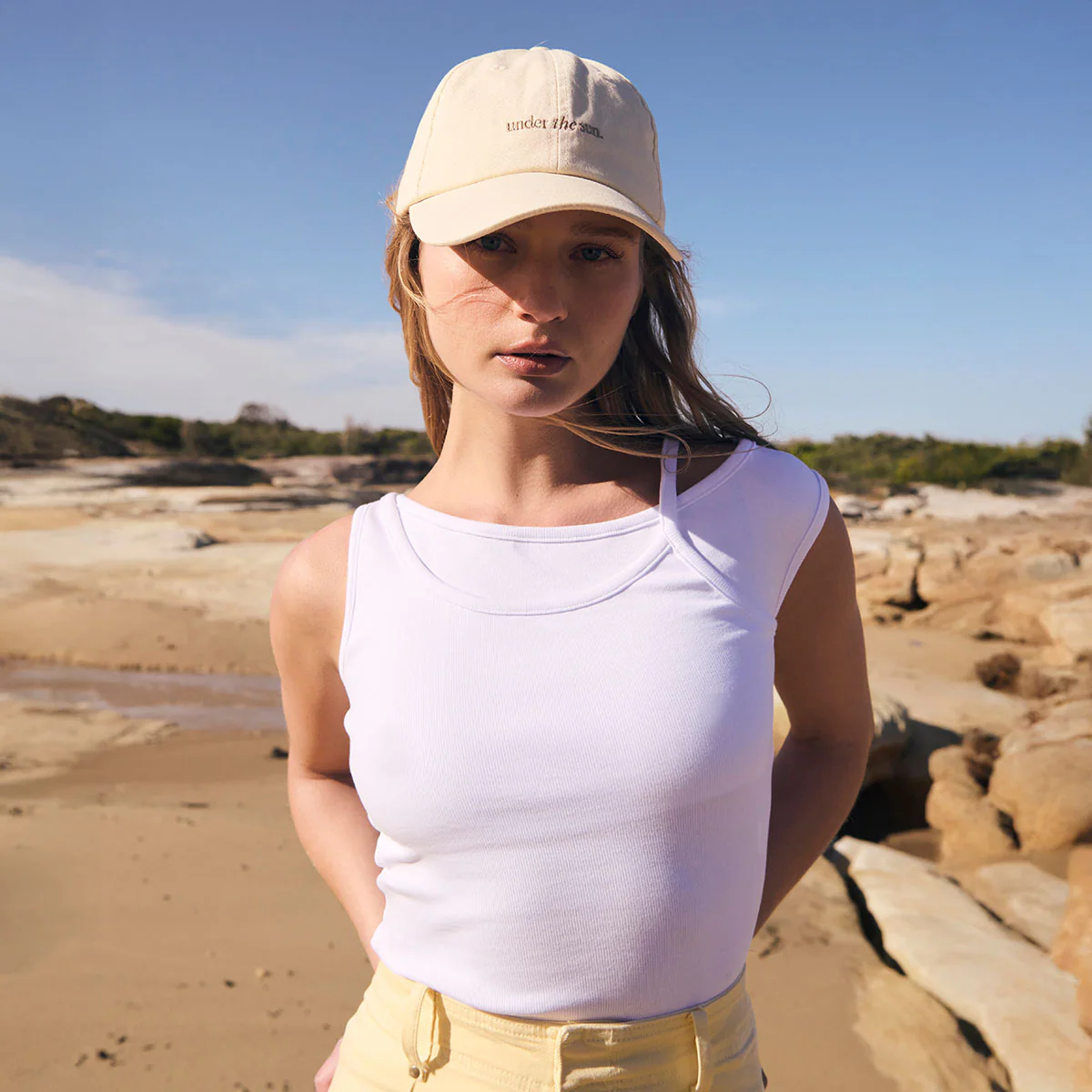 Under The Sun Cap - Cream - Image 4