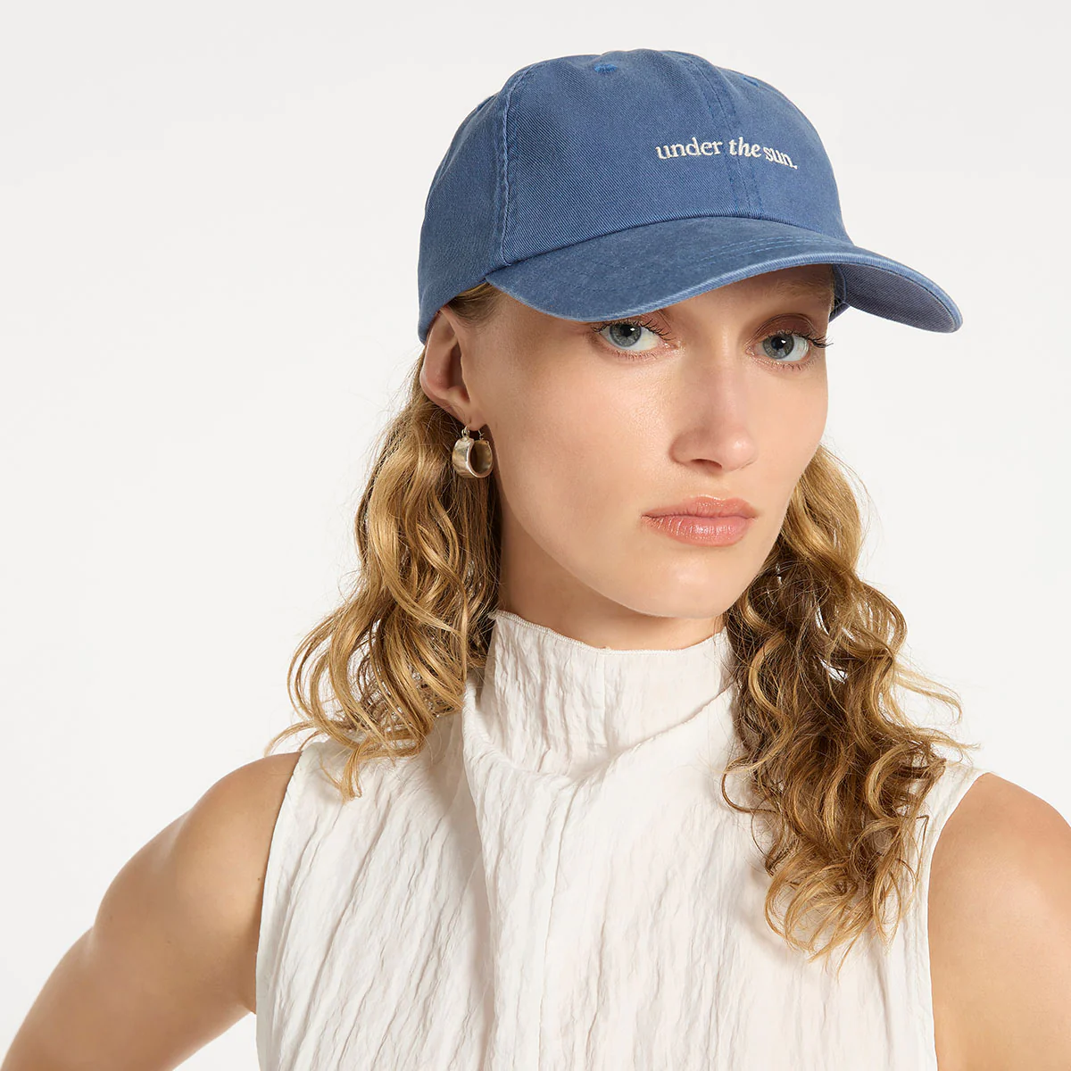 Under The Sun Cap - French Blue - Image 10