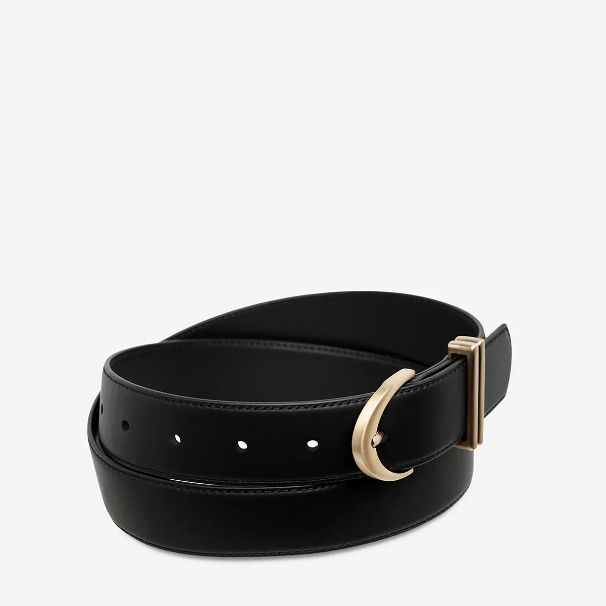Under Your Spell Belt - Black Nappa/Gold - Image 3