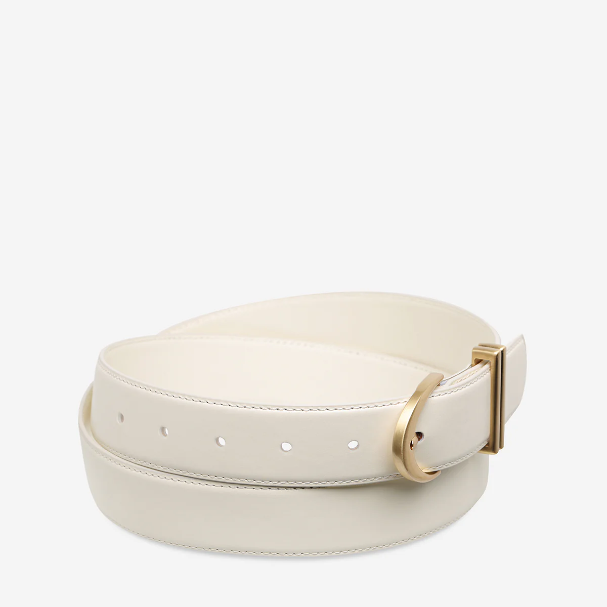 Under Your Spell Belt - Ivory Nappa/Gold - Image 3