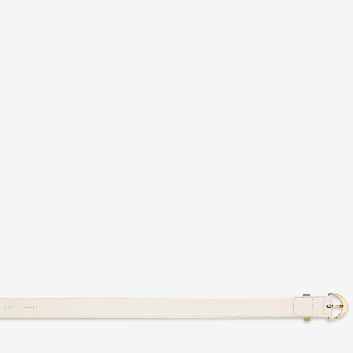 Under Your Spell Belt - Ivory Nappa/Gold - Image 6