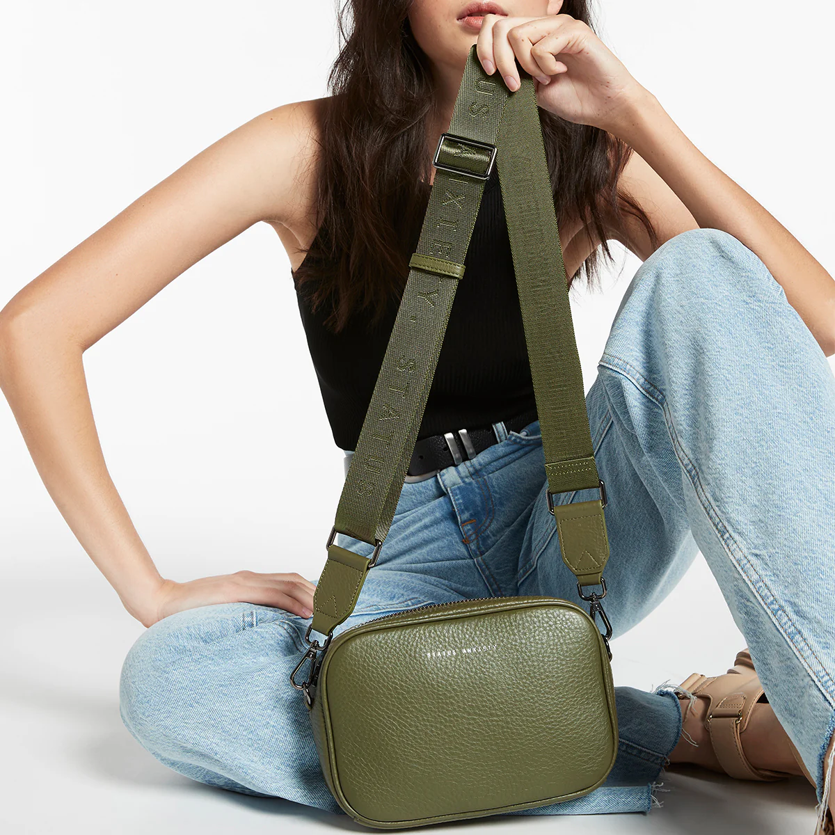 Web Strap Medium - Khaki - Image 2