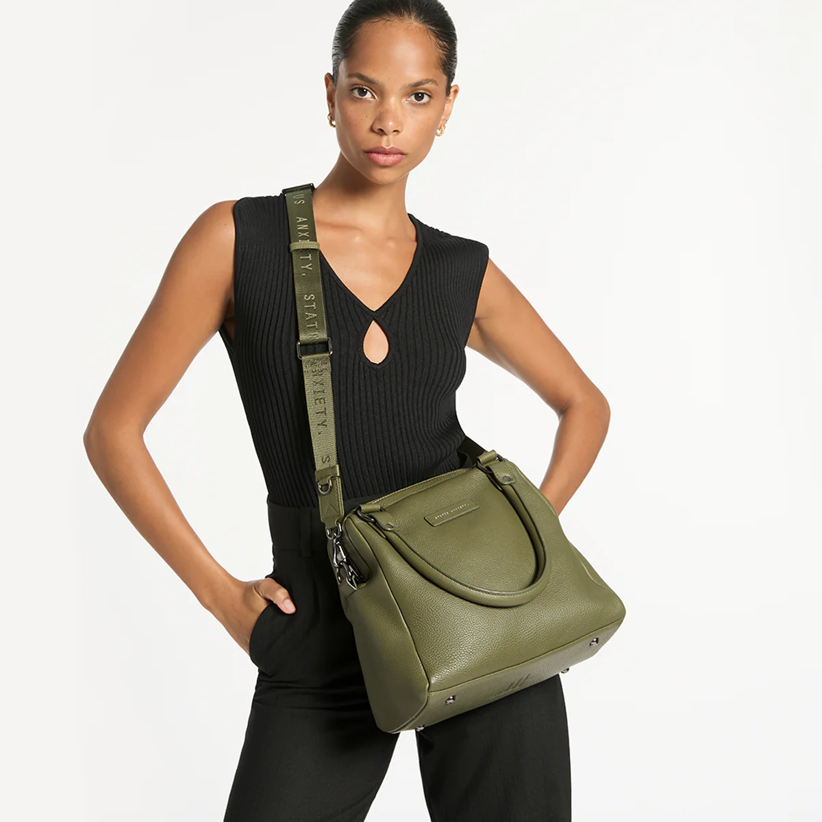 Web Strap Thin - Khaki - Image 2