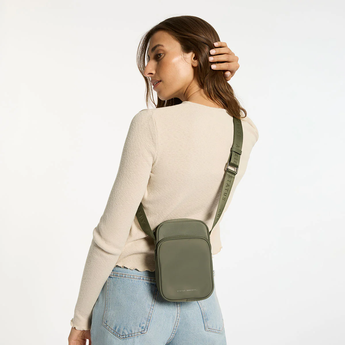 Winnie Recycled Bag - Olive - Image 2